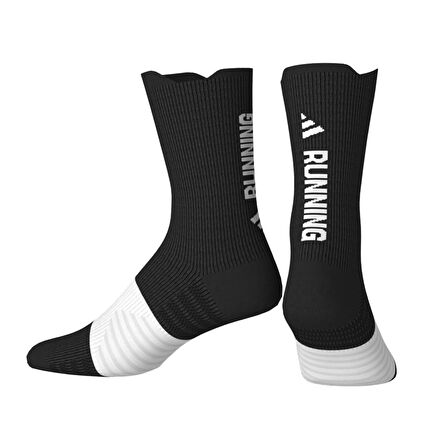 Runxgrafic Unisex Siyah Koşu Çorabı JC5766