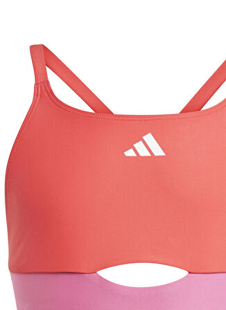 adidas Kırmızı - Pembe Kız Çocuk Mayo JE4419-X BACK CB ST GY