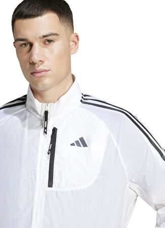 adidas JD7760 OTR 3S JACKET M Beyaz Normal Düz Erkek Zip Ceket