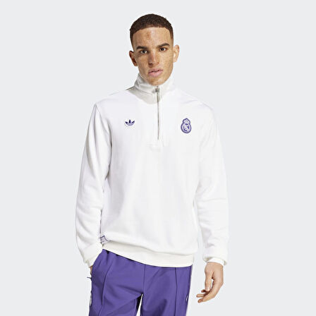 adidas JF2574 REAL ICON HZTP Erkek Sweatshirt