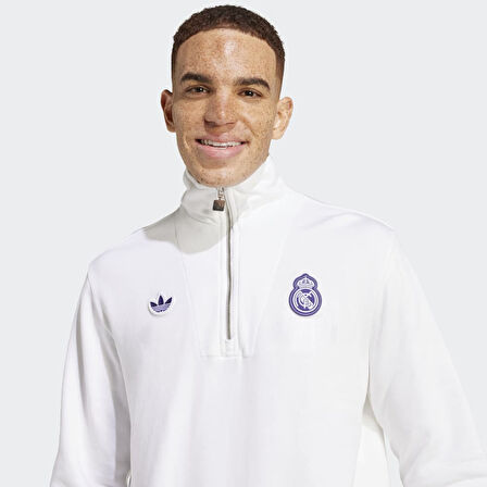 adidas JF2574 REAL ICON HZTP Erkek Sweatshirt