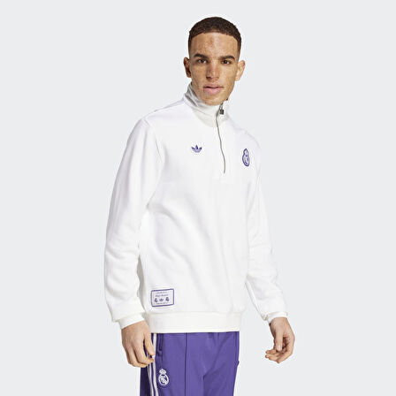 adidas JF2574 REAL ICON HZTP Erkek Sweatshirt