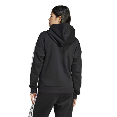 Adidas Kadın Eşofman Üstü 3 Stripes Fleece Full Zip Hoodie