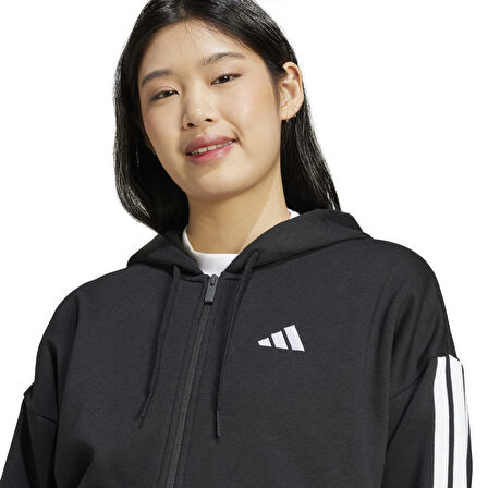Adidas Kadın Eşofman Üstü 3 Stripes Fleece Full Zip Hoodie