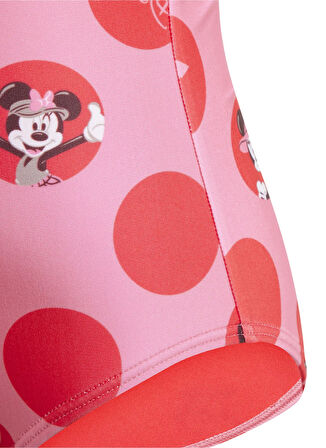 adidas Kırmızı - Pembe Kız Çocuk Mayo JG1015-AD DY MIN ST