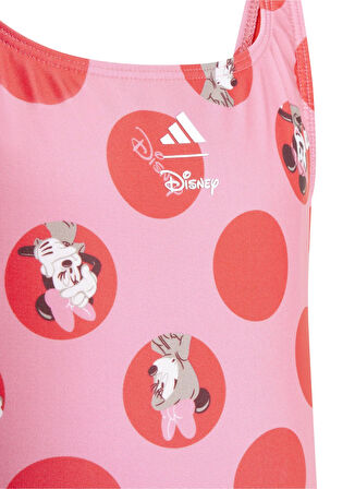 adidas Kırmızı - Pembe Kız Çocuk Mayo JG1015-AD DY MIN ST