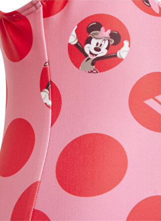 adidas Kırmızı - Pembe Kız Çocuk Mayo JG1015-AD DY MIN ST