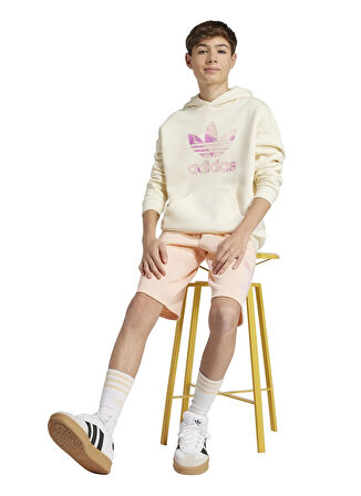 adidas Baskılı Kız Çocuk Krem Sweatshırt JD2950-HOODIE