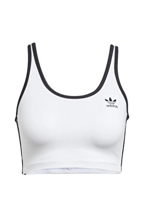 adidas Kadın  Beyaz  Sporcu Sütyeni 3S BRA TOP JD4613