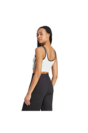adidas Kadın  Beyaz  Sporcu Sütyeni 3S BRA TOP JD4613