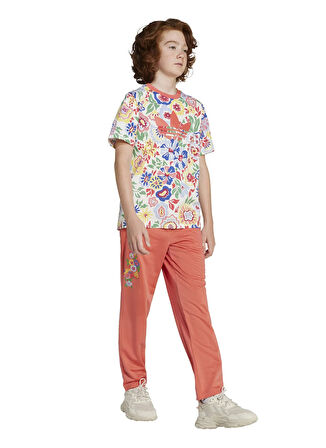 adidas Desenli Çok Renkli Kız Çocuk T-Shirt JD0528-TEE