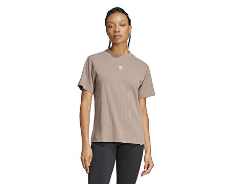 adidas Ess Wr Tee Kadın Günlük Tişört JD1491 Kahverengi