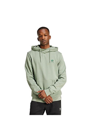 adidas ESS HOODIE FT Erkek  Yeşil  Sweatshirt JD2410