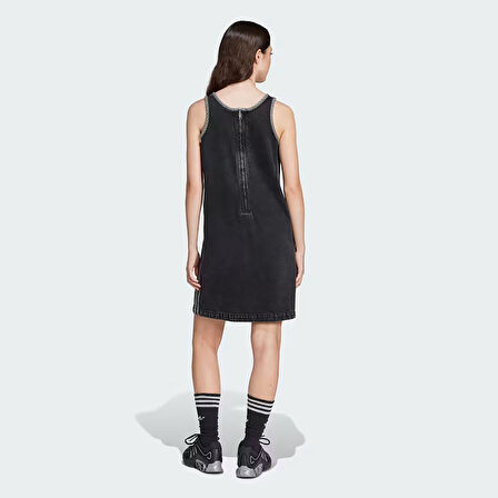Adidas Kadın Günlük Elbise Adicolor Denim 3-Stripes Tank Dress Jd3108
