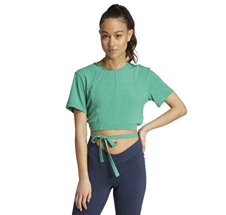 JD4208-K adidas Yoga Tee Kadın T-Shirt Yeşil