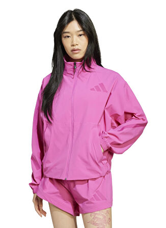 adidas JP4191 W Z.N.E. WV TT Pembe Normal Düz Kadın Zip Ceket
