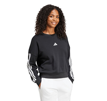 JE0016-K adidas W 3S Ft Swt Kadın Sweatshirt Siyah