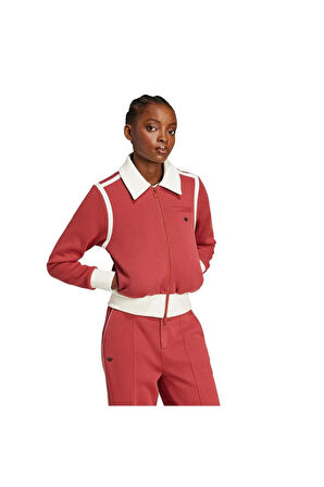 adidas COLLARED TT Kadın  Kırmızı  Ceket JD1925