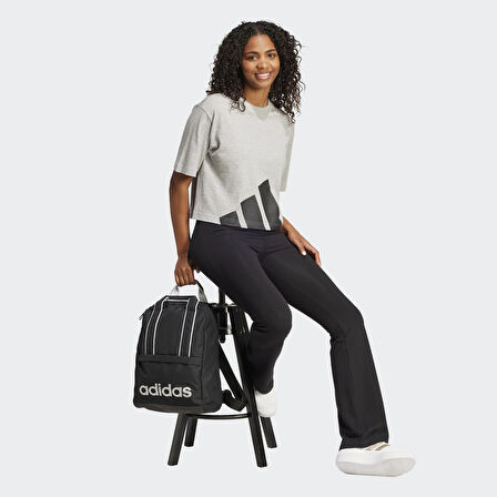 adidas W BL SJ BF T Mgreyh/Black Kadın Tişört