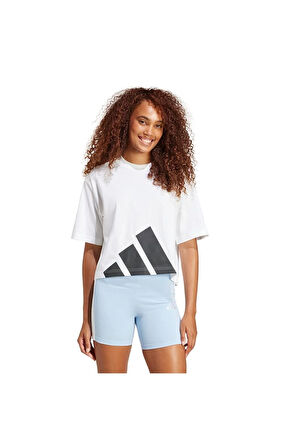 adidas W BL SJ BF T Beyaz Kadın Sporcu Tişört JG8737