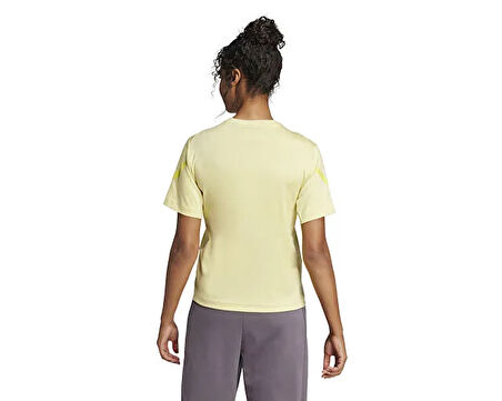 adidas  W Z.N.E. Tee Kadın Günlük Tişört JC5400 Sarı