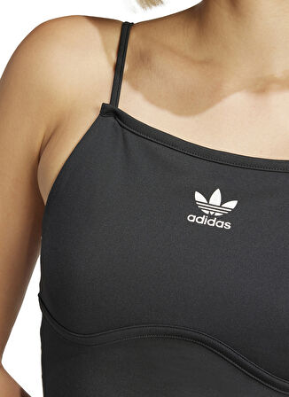 JD5001 3S BRA TOP Siyah U Yaka Crop Atlet