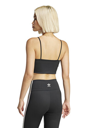 JD5001 3S BRA TOP Siyah U Yaka Crop Atlet