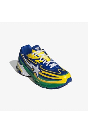 Orketro x Bape Limited Edition Sarı Mavi Yeşil Günlük Sneaker Ayakkabısı JQ2398