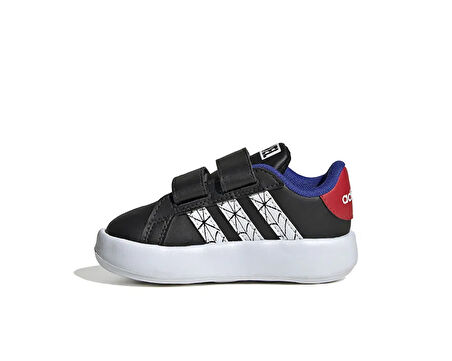 adidas Grand Court Spider-Man Cf I Bebek Günlük Ayakkabı JS0743 Siyah