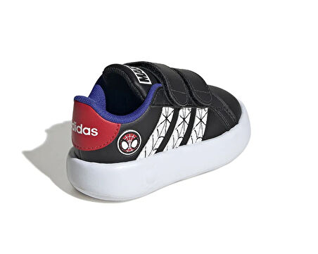 adidas Grand Court Spider-Man Cf I Bebek Günlük Ayakkabı JS0743 Siyah