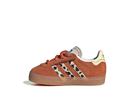 adidas  Gazelle Cf El I Bebek Günlük Ayakkabı JI0075 Turuncu