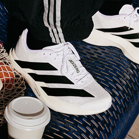 Adizero Evo Sl Erkek Beyaz Koşu Ayakkabısı JH6206