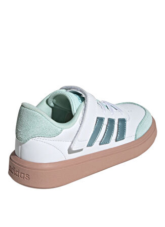 adidas Beyaz - Mavi Kız Çocuk Yürüyüş Ayakkabısı JH8569-COURTBLOCK EL C