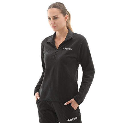 JP0788-K adidas Terrex W Mt Ess Hz Fl Kadın Ceket Siyah