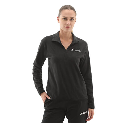 JP0788-K adidas W Mt Ess Hz Fl Kadın Ceket Siyah