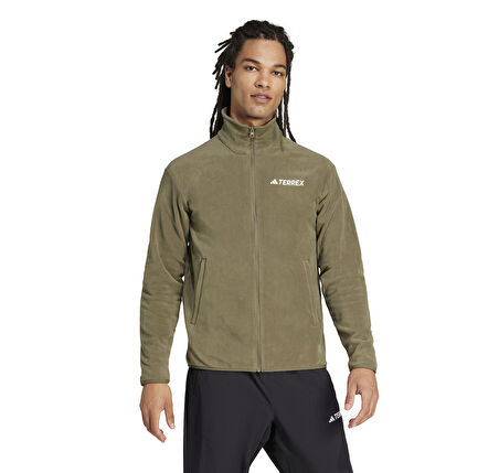 JP0796-E adidas Mt Ess Fz Fl Erkek Ceket Haki