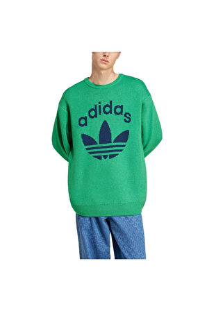adidas KNIT CREWNECK Erkek  Sweatshirt JN5966