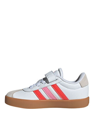 adidas Beyaz - Çok Renkli Kız Çocuk Yürüyüş Ayakkabısı JH6318-VL COURT 3.0 EL C