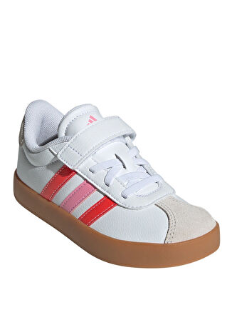 adidas Beyaz - Çok Renkli Kız Çocuk Yürüyüş Ayakkabısı JH6318-VL COURT 3.0 EL C