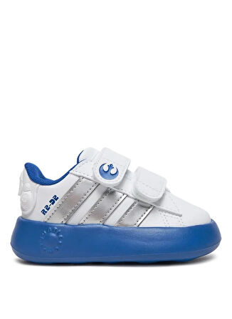 adidas Beyaz - Mavi Bebek Yürüyüş Ayakkabısı IH1139-DROIDS Grand Court CF I