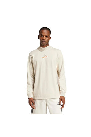 adidas Erkek  Bej  Sweatshirt LS MOCK NECK Q1 JD5402