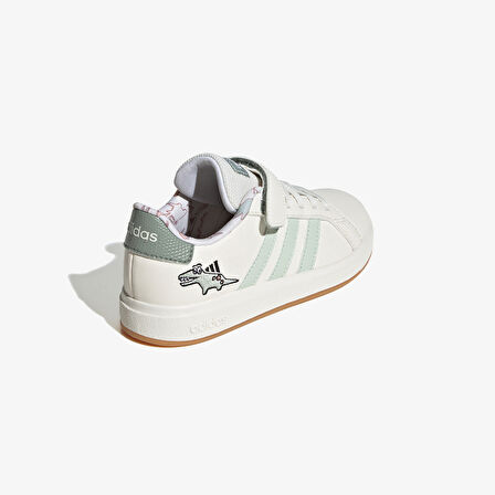 adidas Dino Grand Court 2.0 Çocuk Beyaz Sneaker