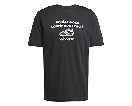 Adidas Grfx Tee Erkek Günlük Tişört JC8366 Siyah