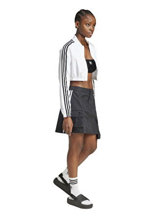 adidas JJ3087 CARGO MINISKIRT Siyah Regular Fit Düz Kadın Etek