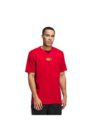 adidas Erkek  Kırmızı  T-shirt SUM NOVELTY T 1 JI7106