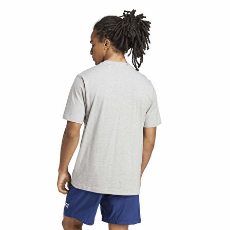adidas M LIN SJ T Gri Erkek Sporcu Tişört JE9002