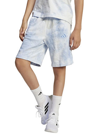 adidas Bağlamalı Bel Normal Mavi Erkek Çocuk Şort JC7609-J ALLSZN W SH