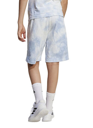 adidas Bağlamalı Bel Normal Mavi Erkek Çocuk Şort JC7609-J ALLSZN W SH