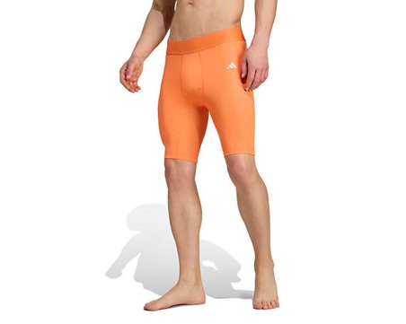 Adidas TECHFIT SHRT TIGHT M Erkek Antrenman Kısa Tayt JM0651 Turuncu