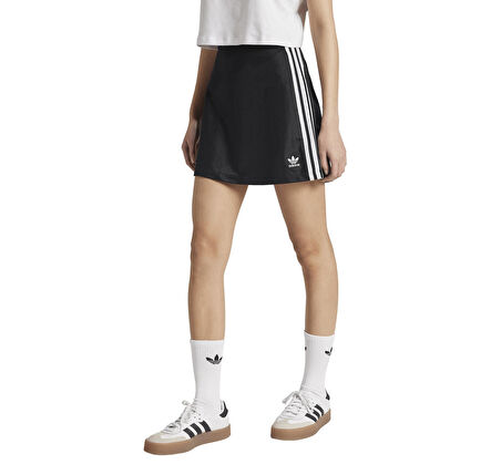 JD0281-K adidas 3S Mını Skırt Kadın Elbise - Etek Siyah